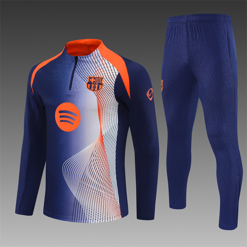 2025-26 Barcelona Blue Orange [Camouflage] Training Suit S-2XL