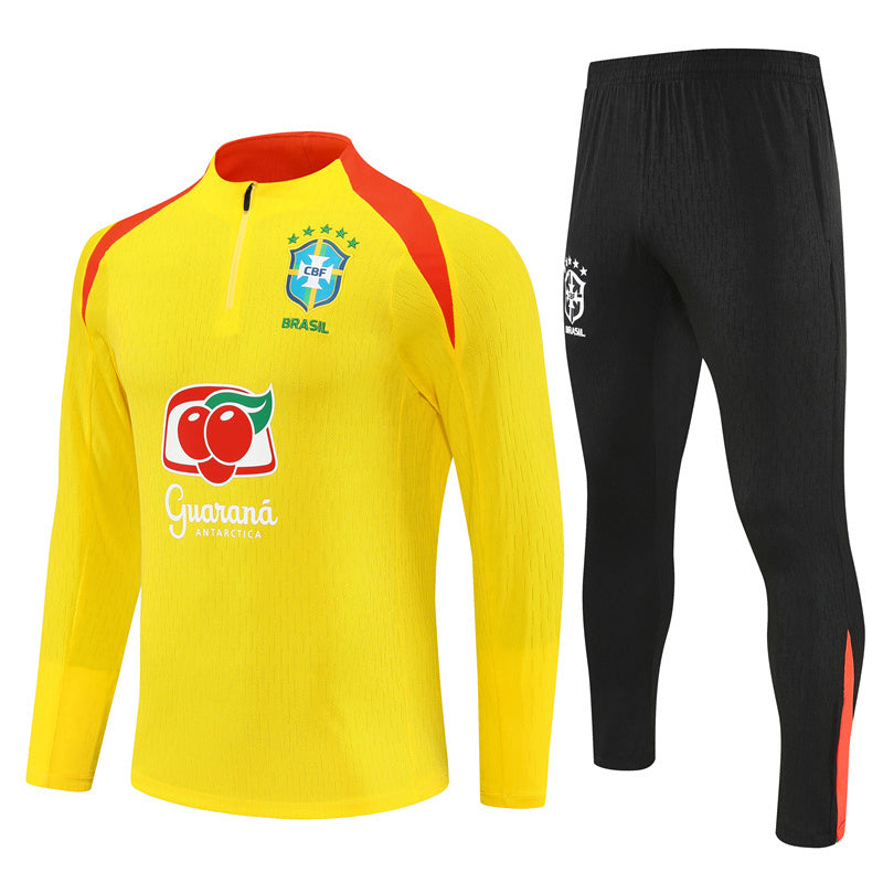2025-26 Brazil Yellow Training Suit S-2XL
