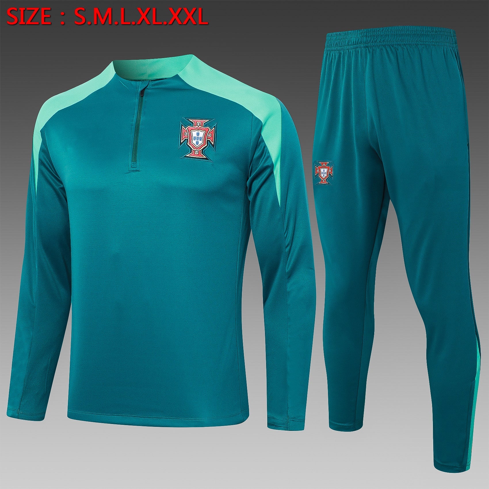 2024-25 Portugal Green Training Suit S-2XL