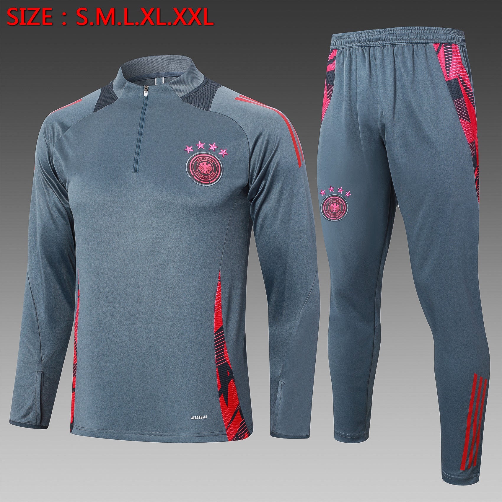 2024-25 Germany Dark Gray training suit S-2XL