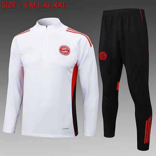 2025-26 Bayern Munich White Training Suit S-2XL