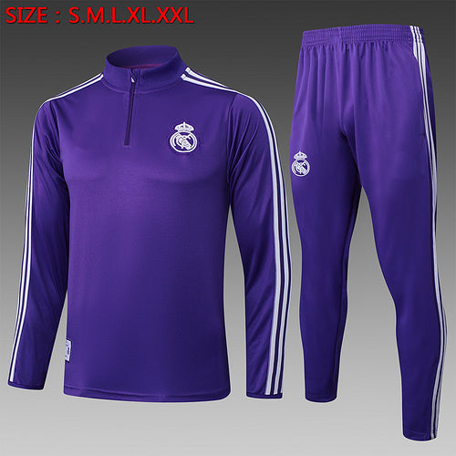 2025-26 Real Madrid Purple Adult training suit S-2XL