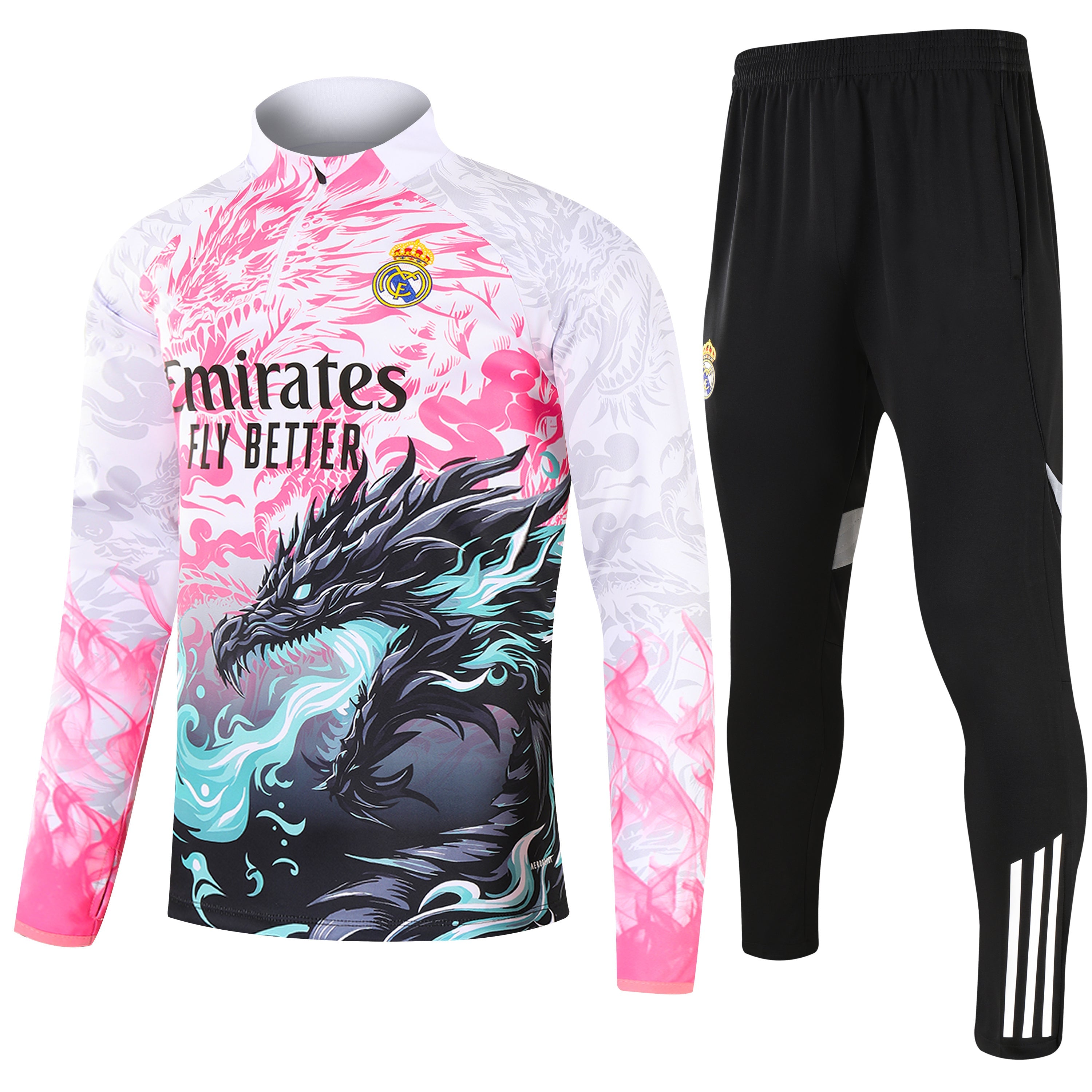 2025-26 Real Madrid Pink Dragon Special training suit S-2XL