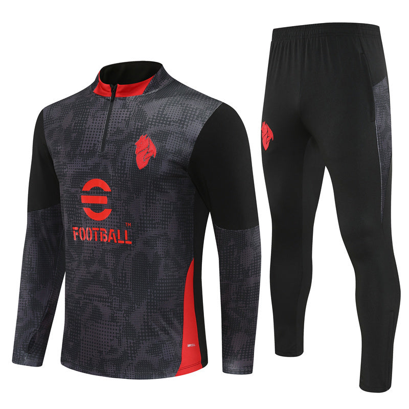 2025-26 AC Milan Black Training Suit Adults Or Children