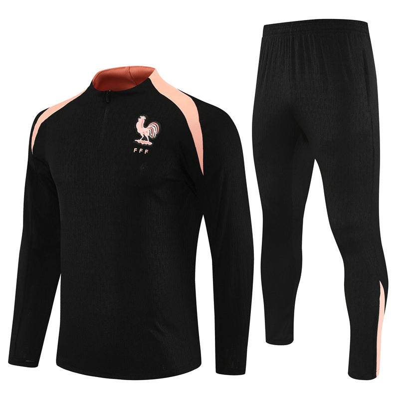 2025-26 France Black Training Suit S-2XL