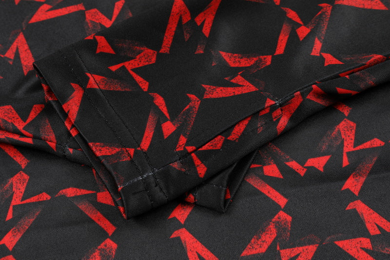 2024-25 Manchester United Red and Black Training Suit S-2XL