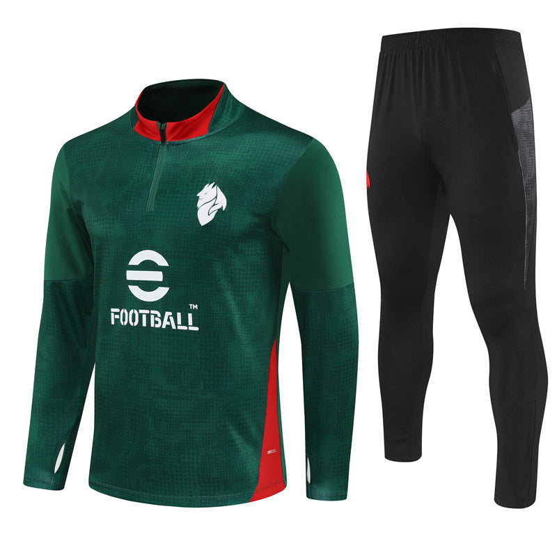 2025-26 AC Milan Green Training Suit Adults Or Children