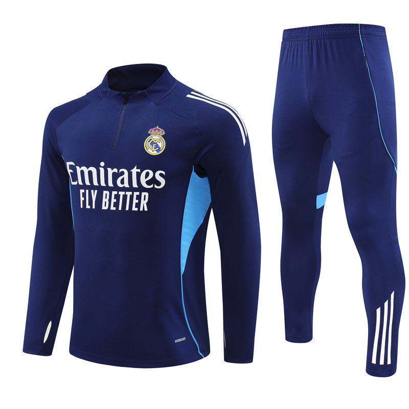 2025-26 Real Madrid Royal Blue training suit Adults Or Children