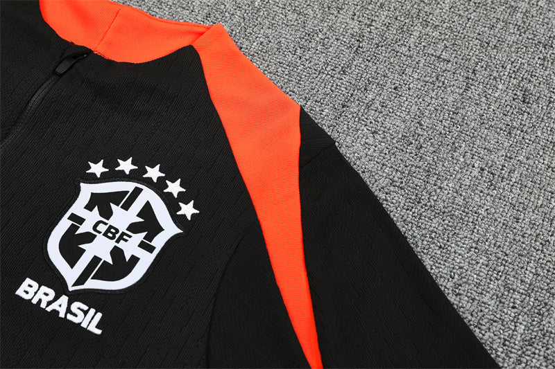 2025-26 Brazil Black Training Suit S-2XL