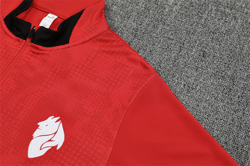 2025-26 AC Milan Red Training Suit Adults Or Children