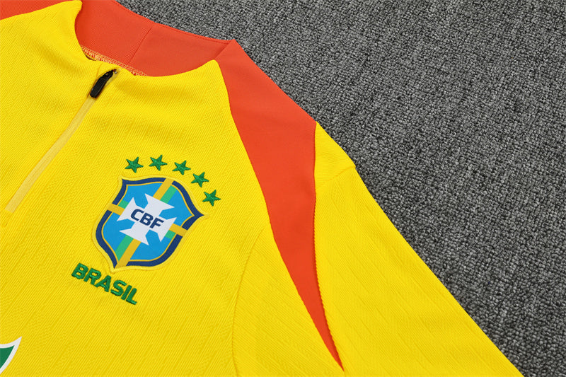 2025-26 Brazil Yellow Training Suit S-2XL