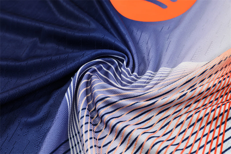2025-26 Barcelona Blue Orange [Camouflage] Training Suit S-2XL