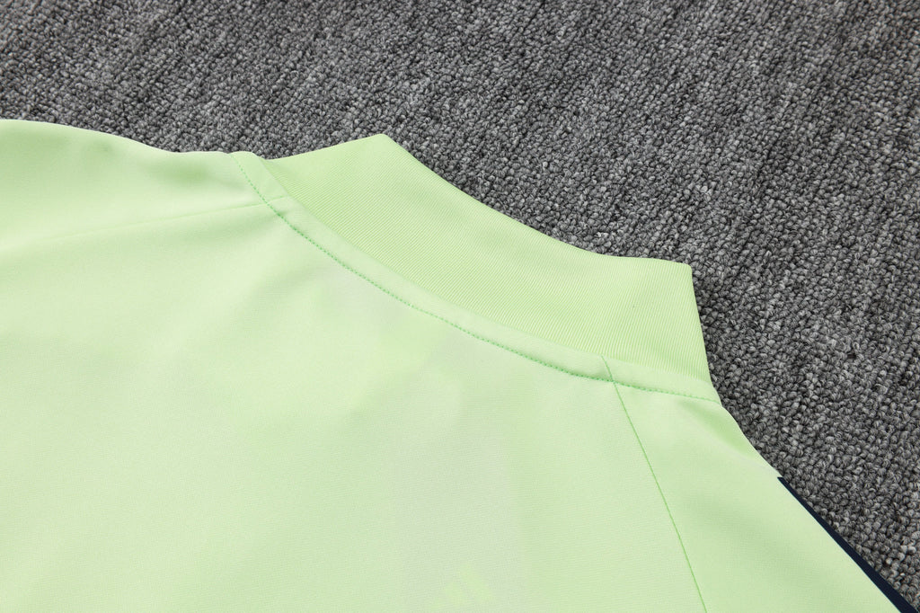 2025-26 Real Madrid Long zipper Light green training suit S-2XL