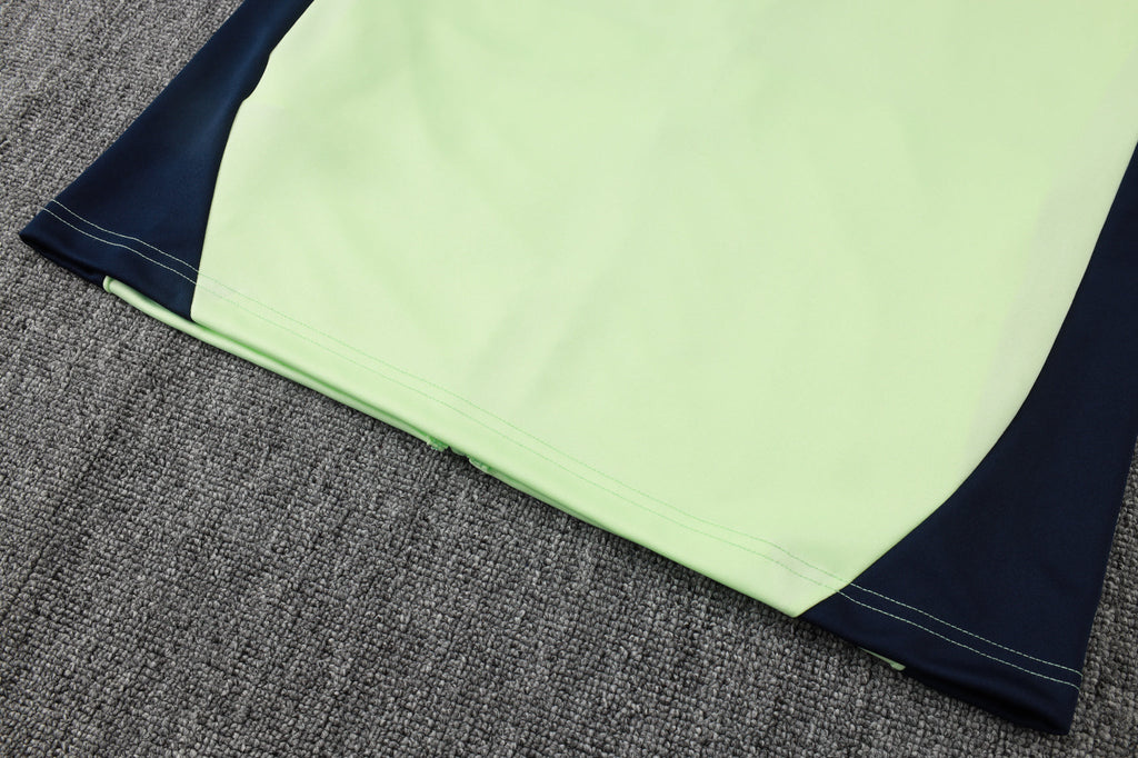 2025-26 Real Madrid Long zipper Light green training suit S-2XL