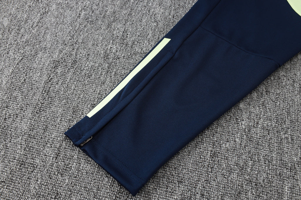 2025-26 Real Madrid Long zipper Light green training suit S-2XL