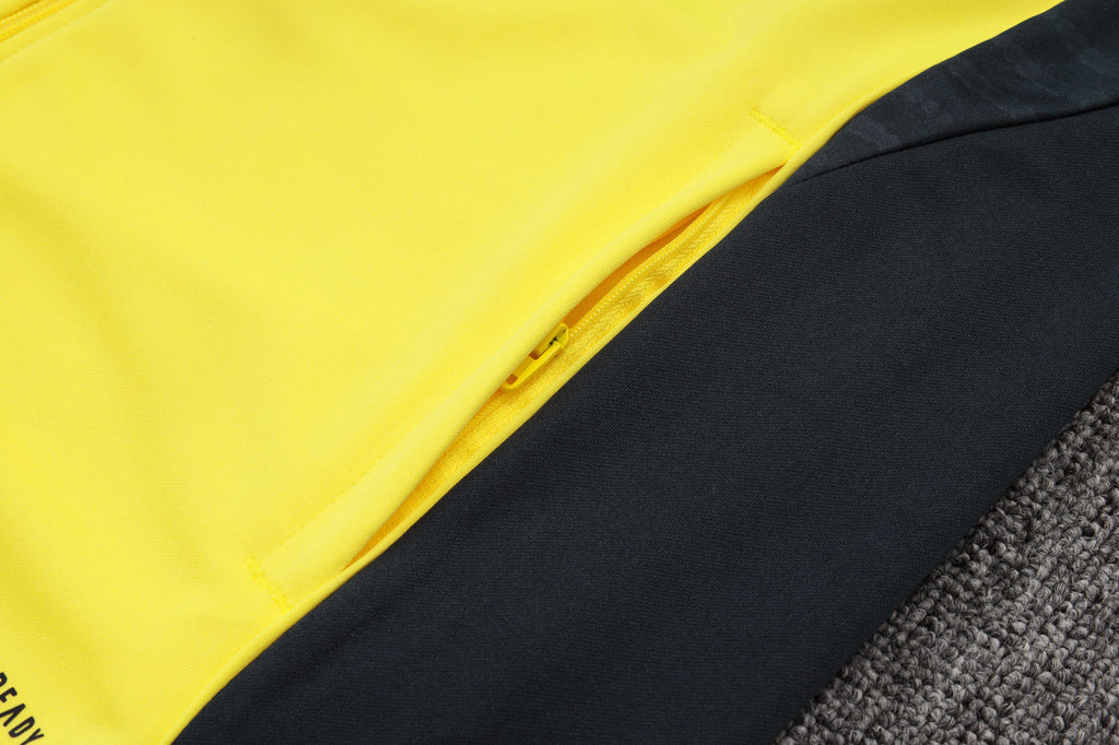 2025-26 Real Madrid Long zipper Yellow training suit S-2XL