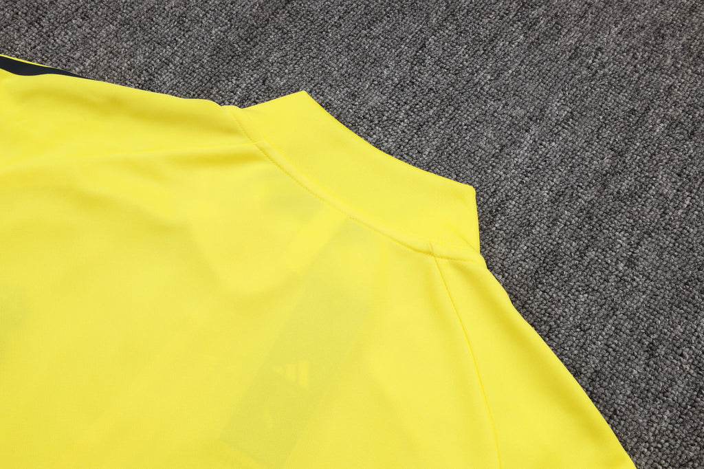 2025-26 Real Madrid Long zipper Yellow training suit S-2XL