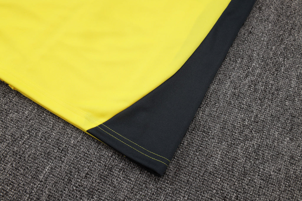 2025-26 Real Madrid Long zipper Yellow training suit S-2XL