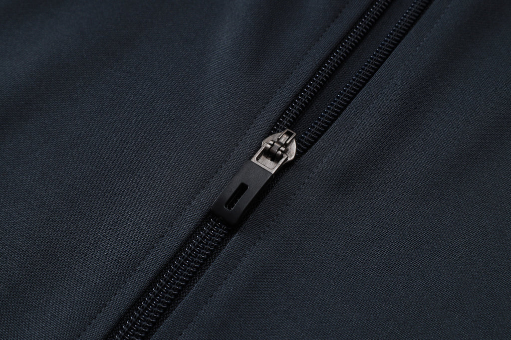 2025-26 Real Madrid Long zipper Dark gray (light pink text) training suit S-2XL