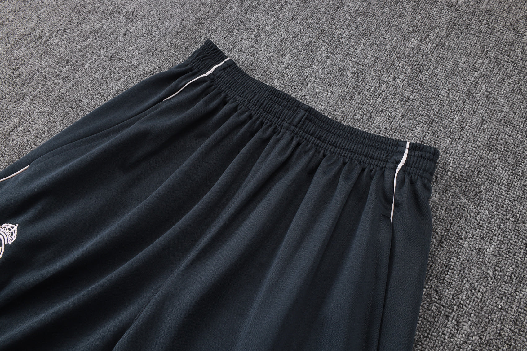 2025-26 Real Madrid Long zipper Dark gray (light pink text) training suit S-2XL