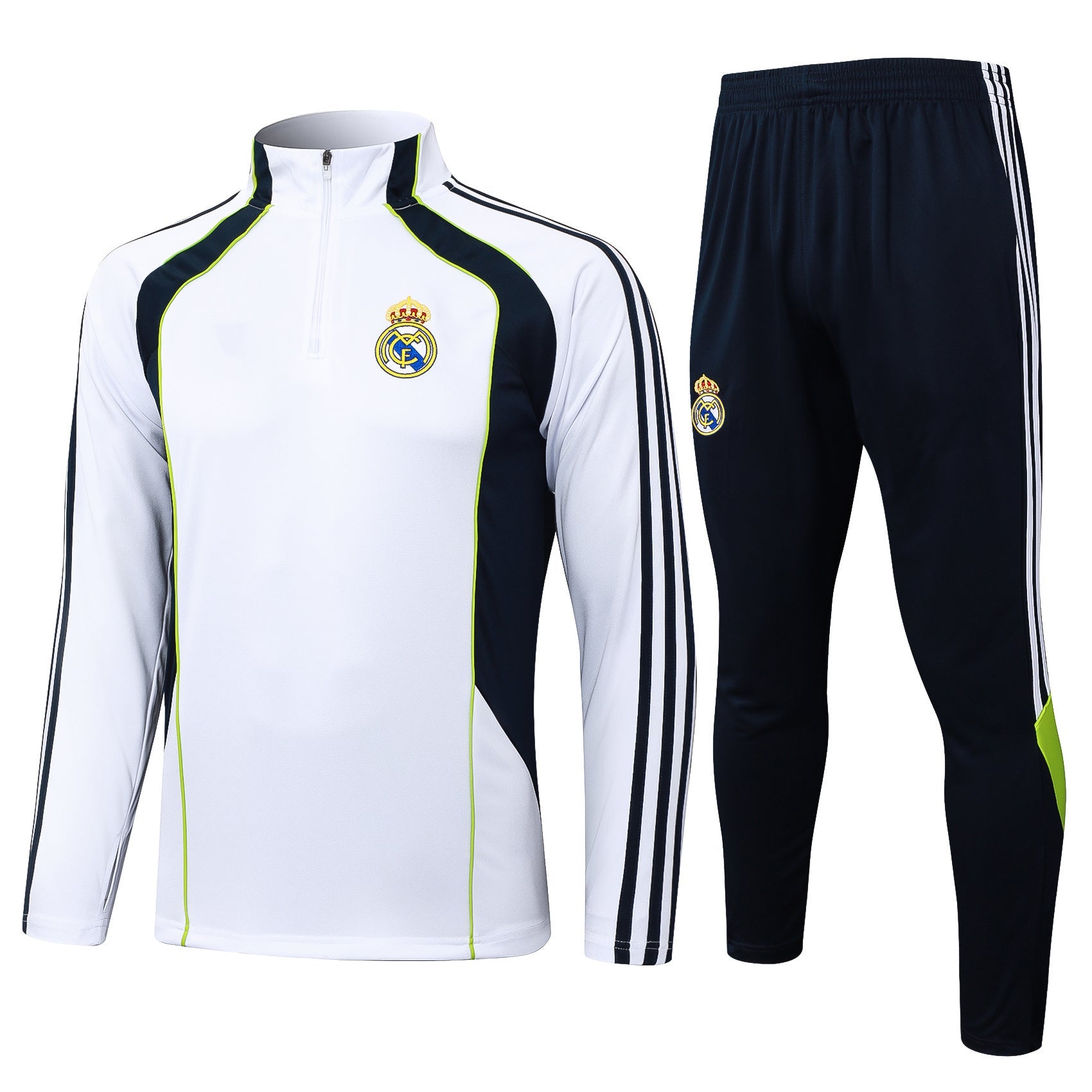 2025-26 Real Madrid White Green training suit S-2XL