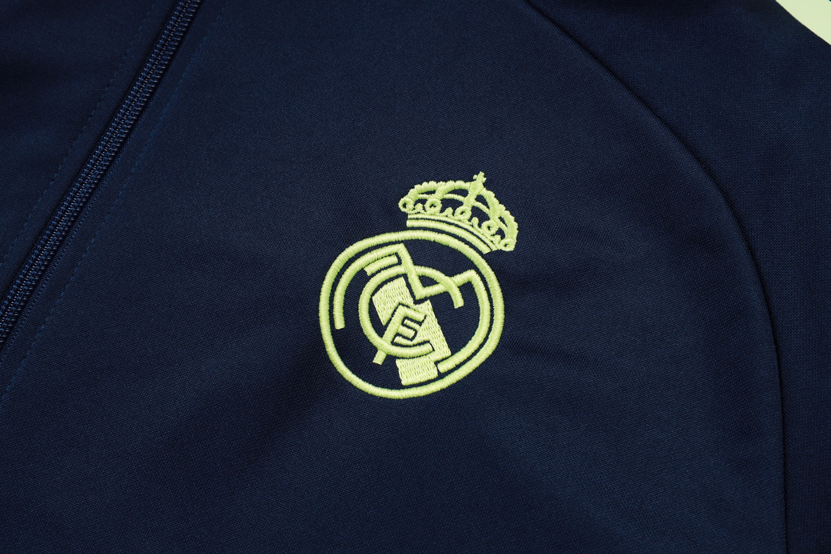 2025-26 Real Madrid Long zipper Blue training suit Adults Or Children