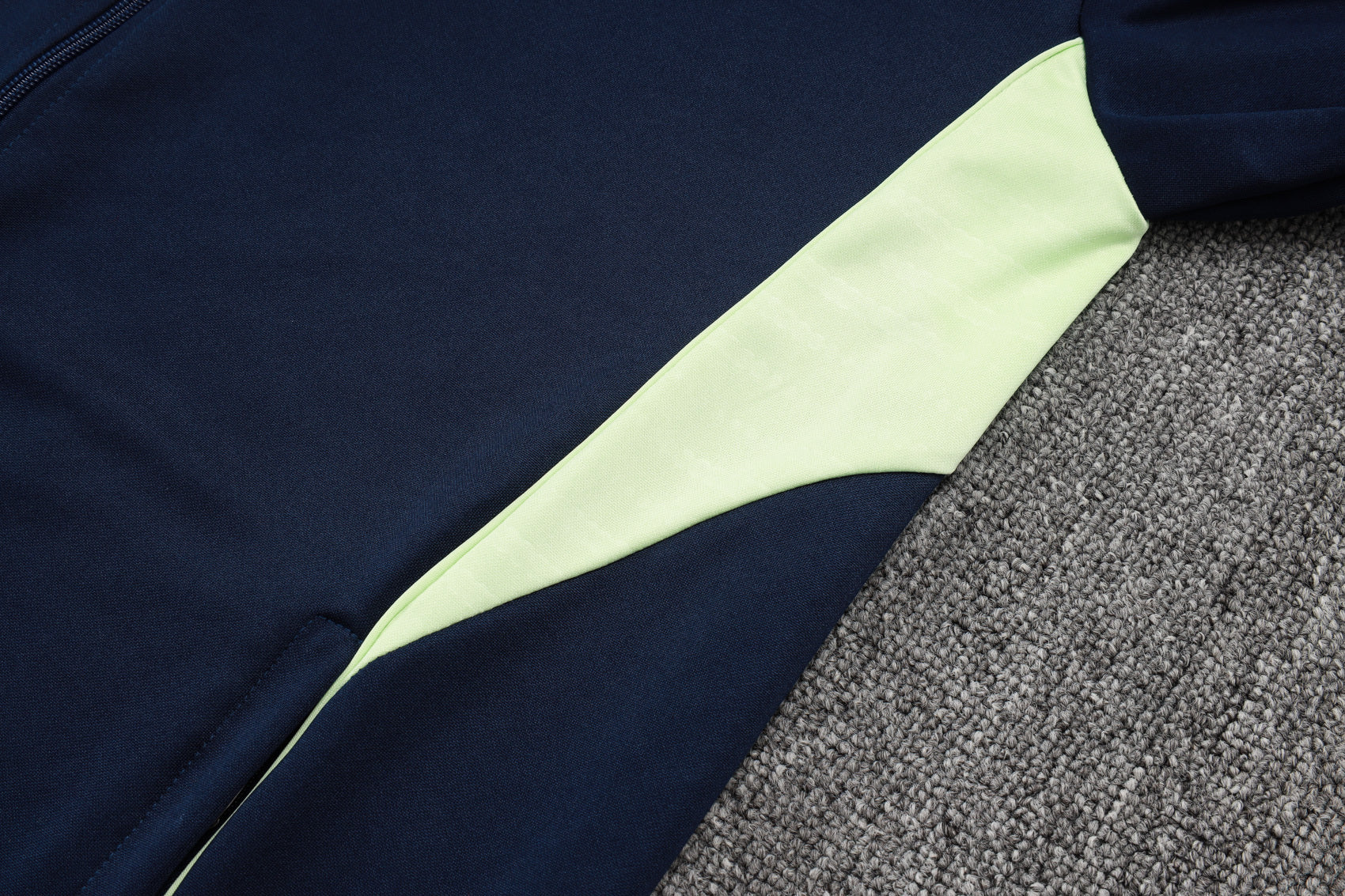 2025-26 Real Madrid Long zipper Blue training suit Adults Or Children