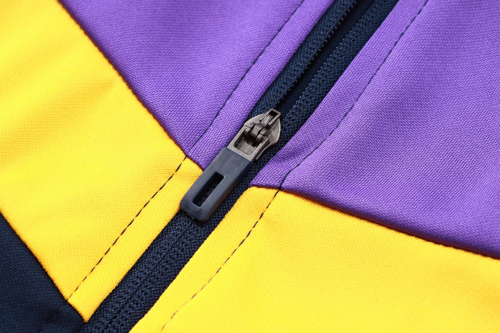 2024-25 Real Madrid Bule-Purple Training Suit Kit Long zipper S-2XL