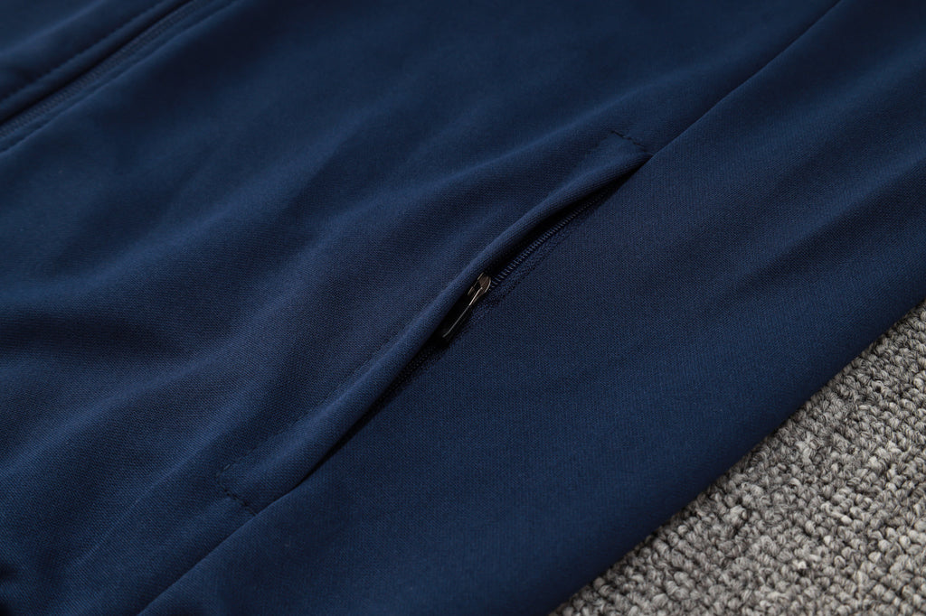 2024-25 Real Madrid Bule-Purple Training Suit Kit Long zipper S-2XL