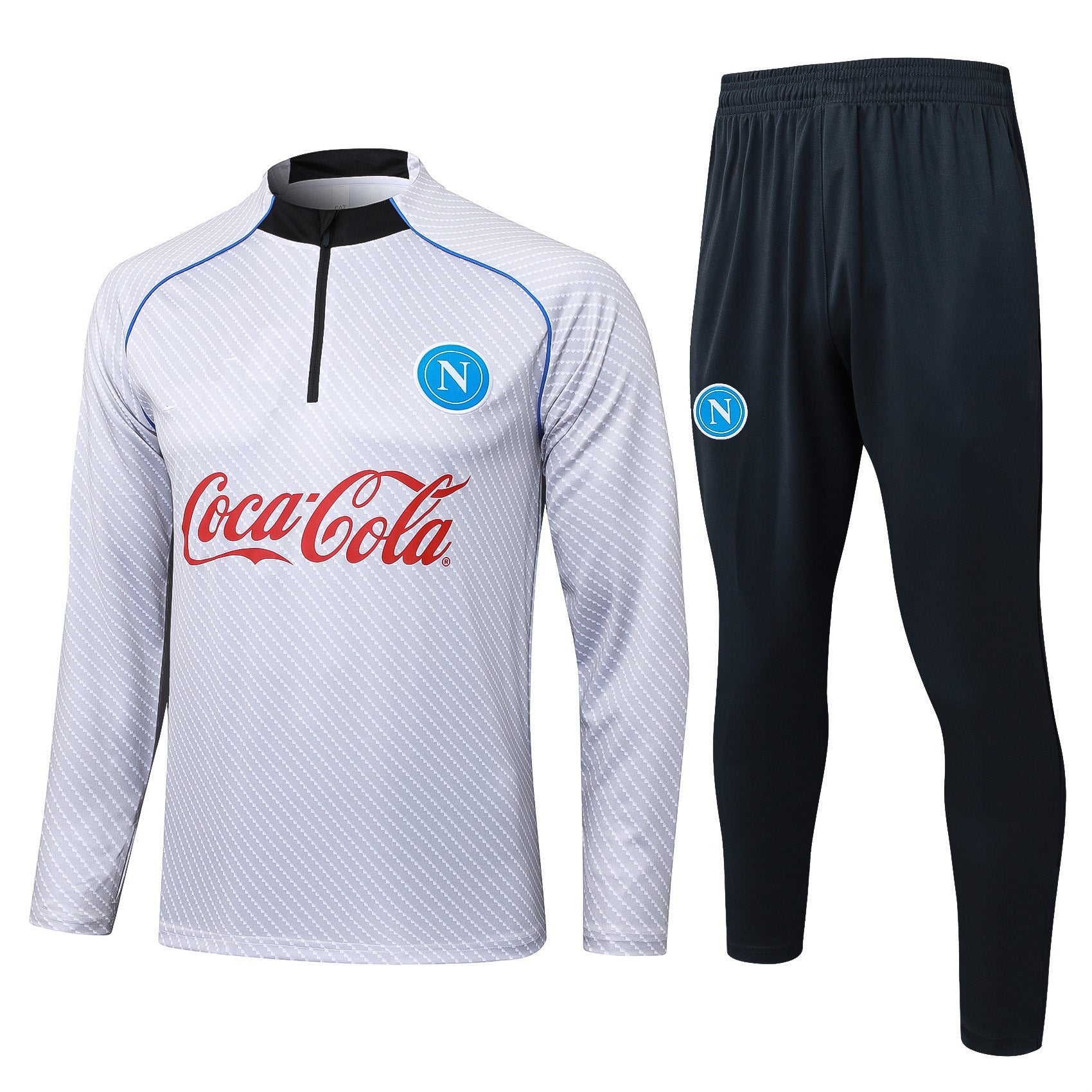 2025-26 Napoli light gray training suit Adults Or Children