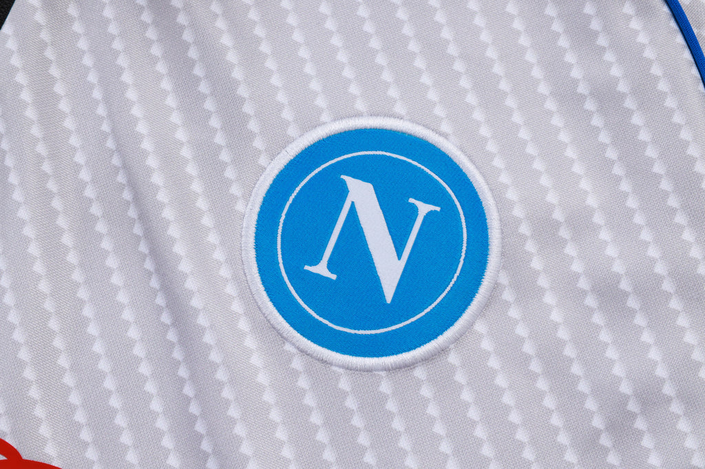 2025-26 Napoli light gray training suit Adults Or Children