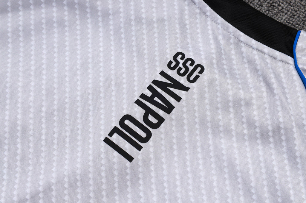2025-26 Napoli light gray training suit Adults Or Children
