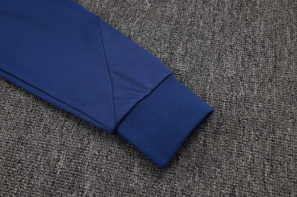 2025-26 Atletico Madrid Blue Long zipper training suit S-2XL