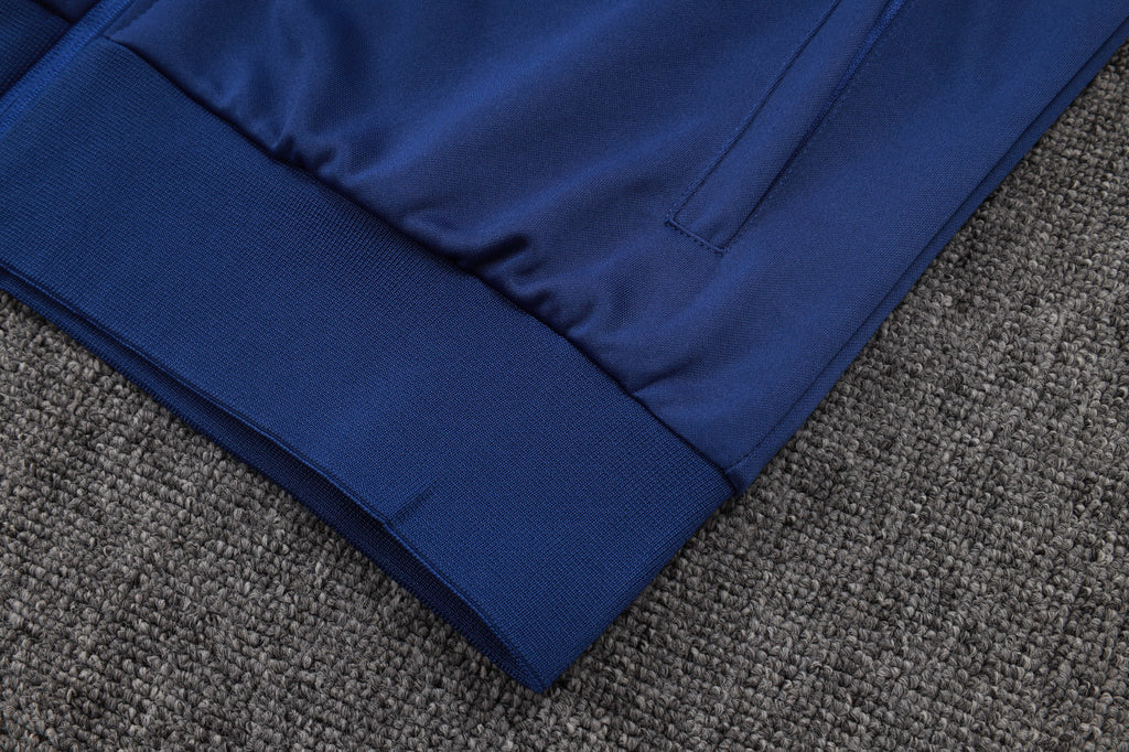 2025-26 Atletico Madrid Blue Long zipper training suit S-2XL