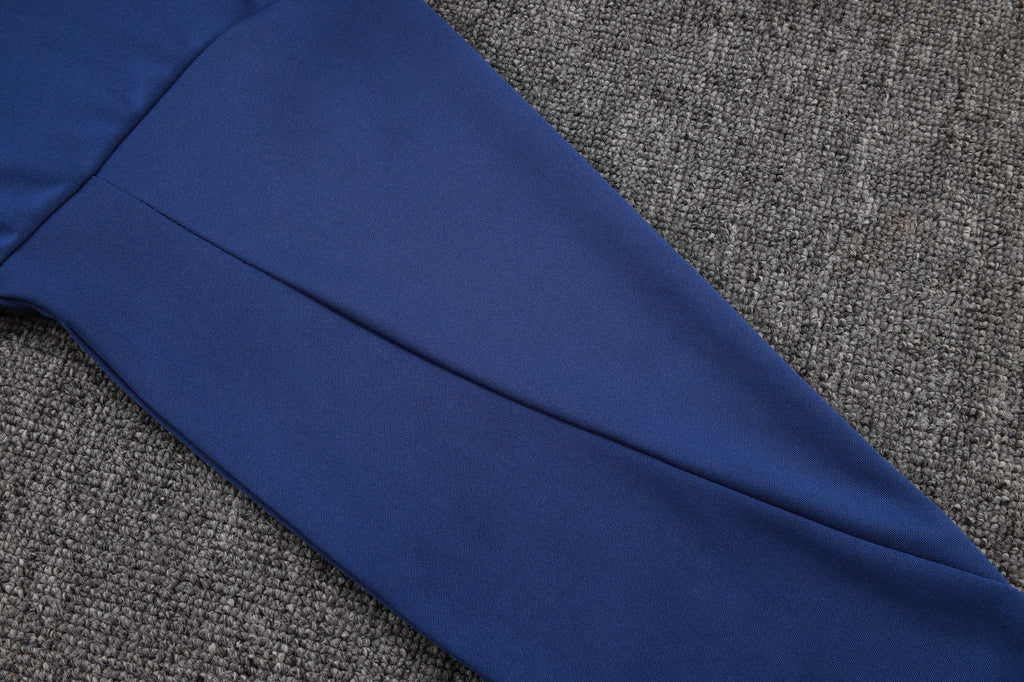 2025-26 Atletico Madrid Blue Long zipper training suit S-2XL