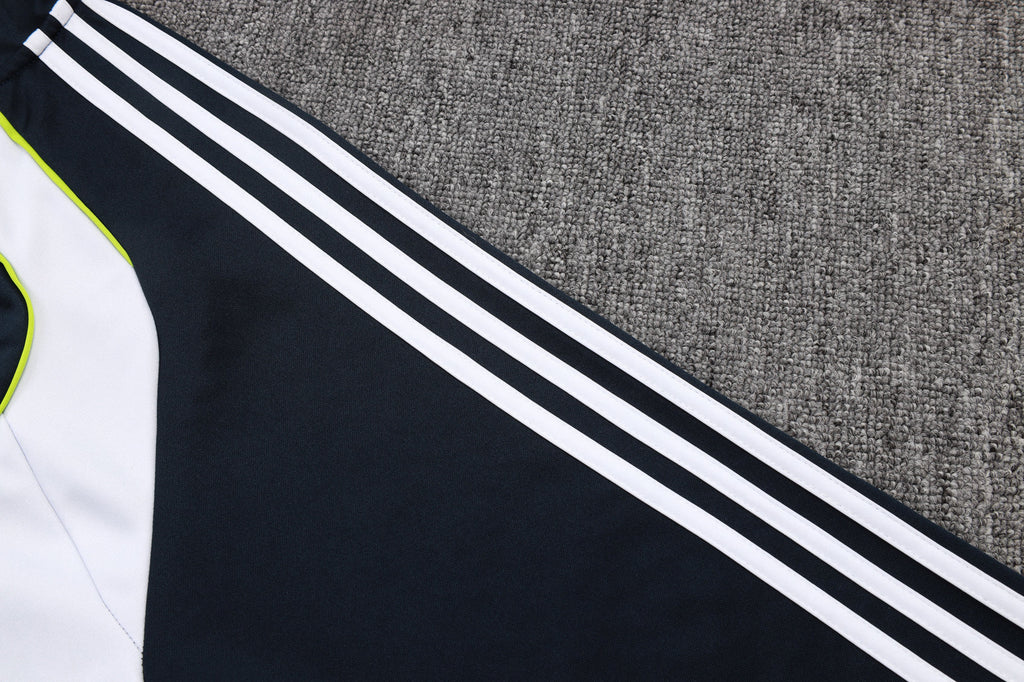 2025-26 Real Madrid Long zipper Black-Green training suit S-2XL