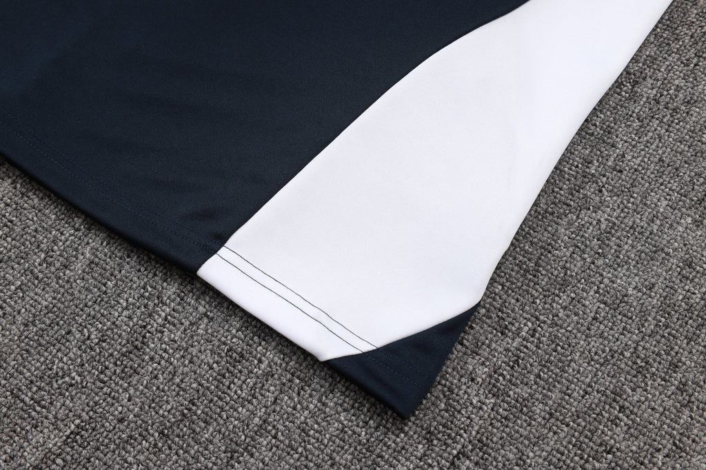 2025-26 Real Madrid Long zipper Black-Green training suit S-2XL