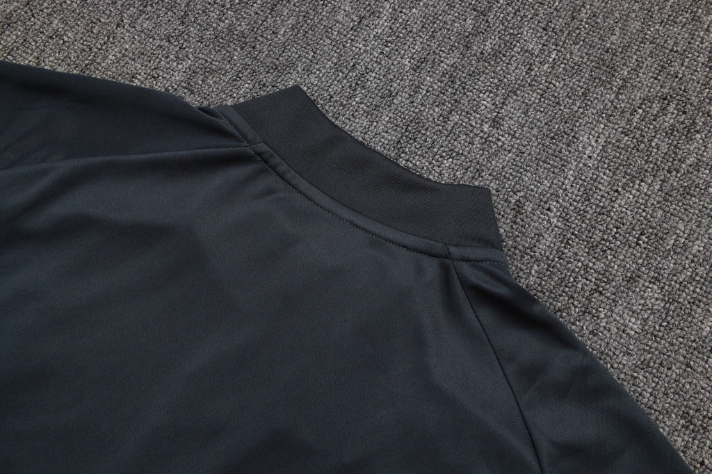2025-26 Real Madrid Dark gray (yellow sleeves) Training Suit S-2XL