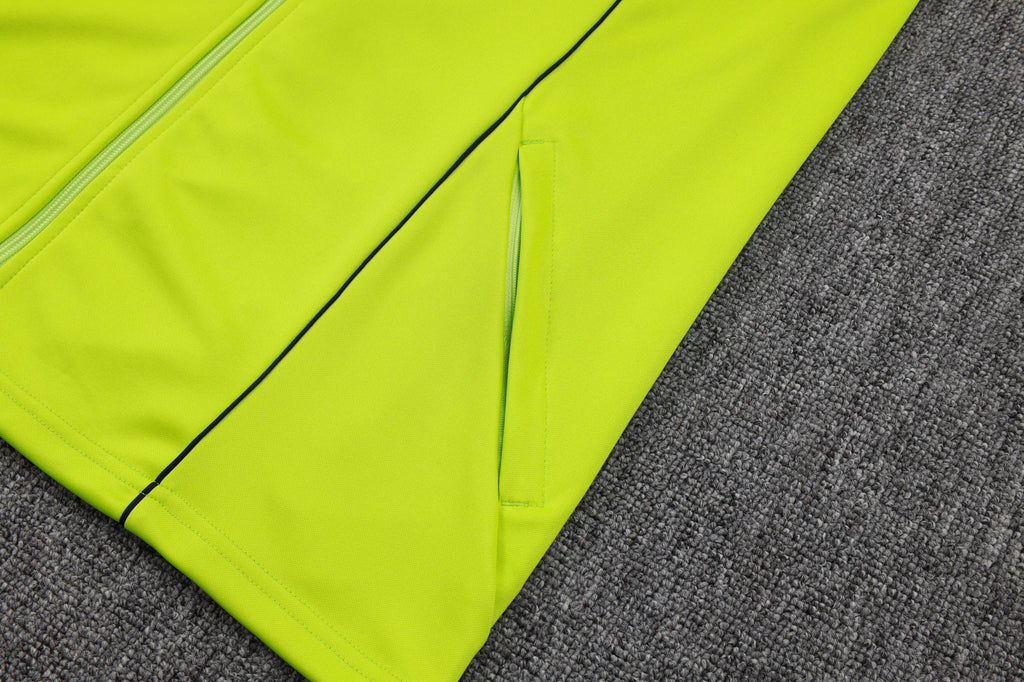 2025-26 Real Madrid Long zipper Grass Green training suit S-2XL