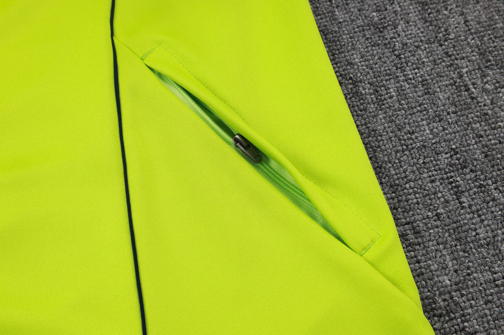 2025-26 Real Madrid Long zipper Grass Green training suit S-2XL