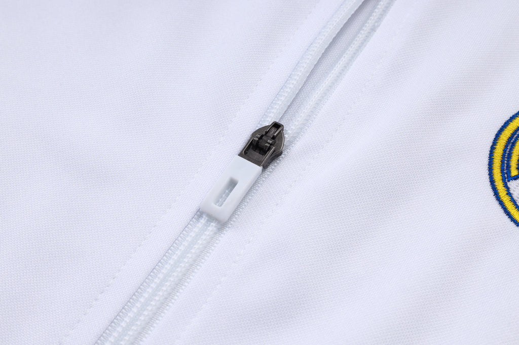 2025-26 Real Madrid Long zipper White-Green training suit S-2XL