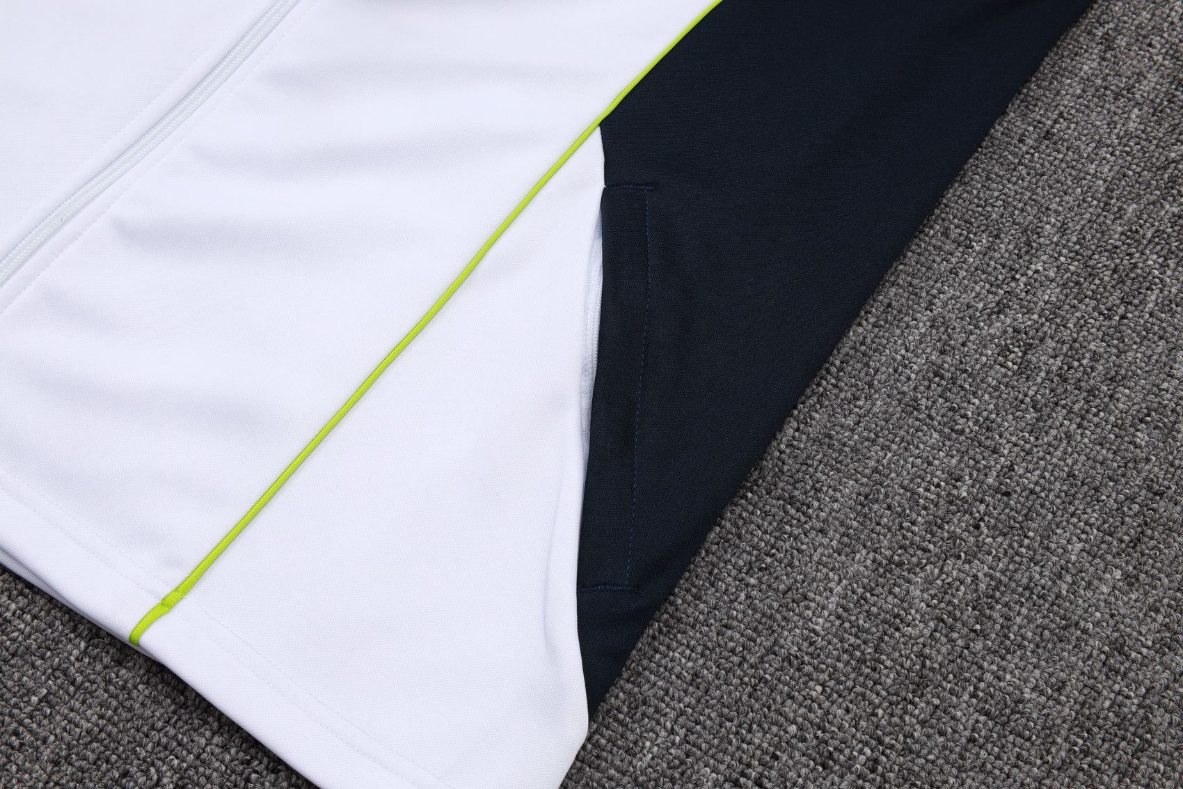 2025-26 Real Madrid Long zipper White-Green training suit S-2XL