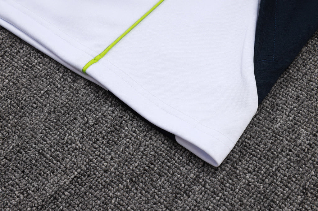 2025-26 Real Madrid Long zipper White-Green training suit S-2XL