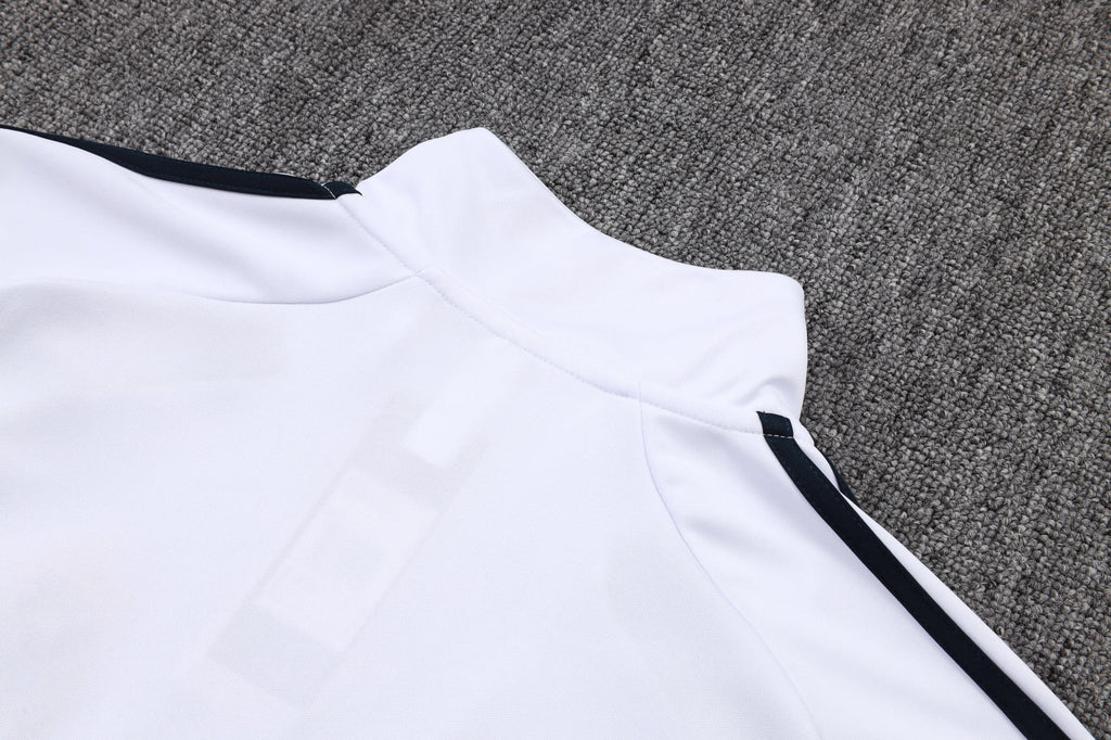 2025-26 Real Madrid Long zipper White-Green training suit S-2XL