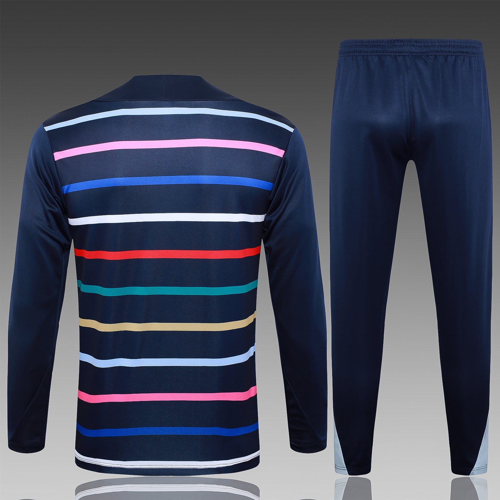 2024-25 French royal blue striped training suit S-2XL