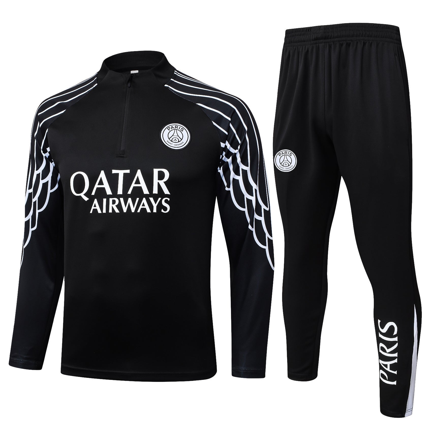 2025-26 Paris Black Training suit Adults Or Children