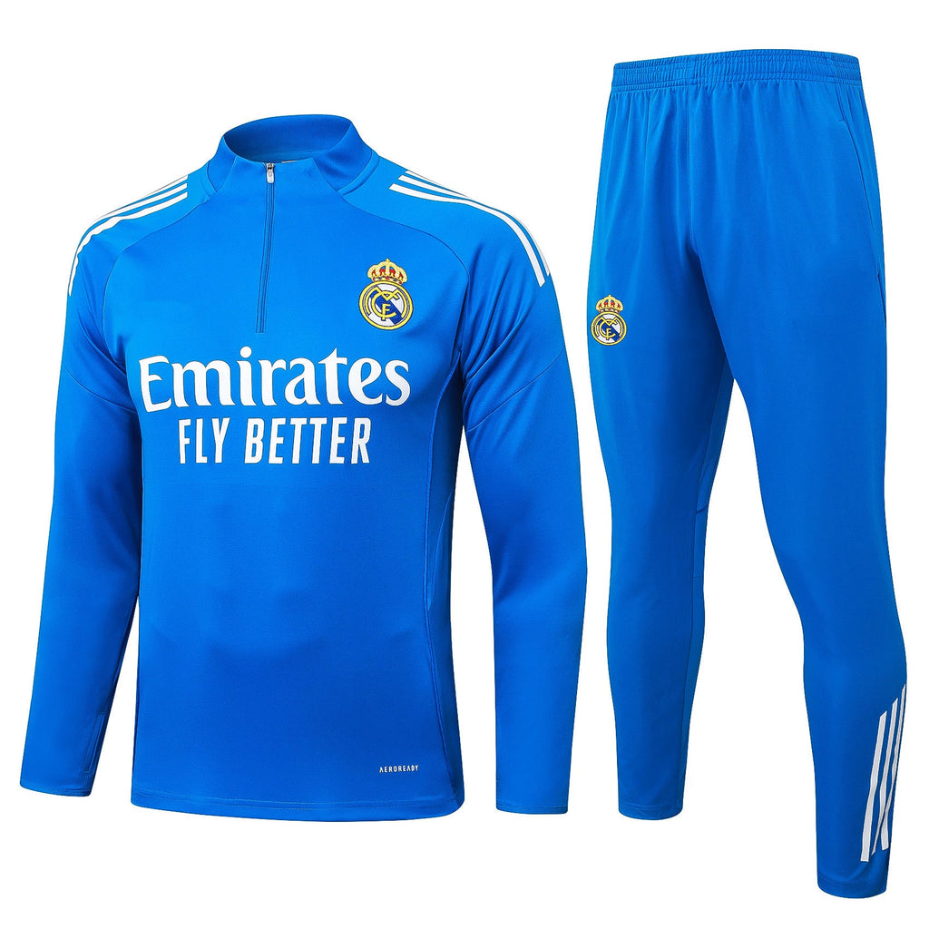 2025-26 Real Madrid Blue Training Suit S-2XL