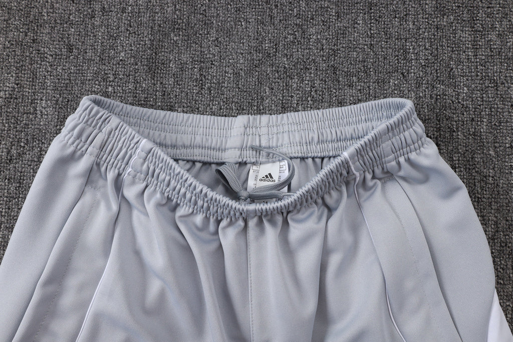 2025-26 Real Madrid Long zipper off-white gray training suit S-2XL