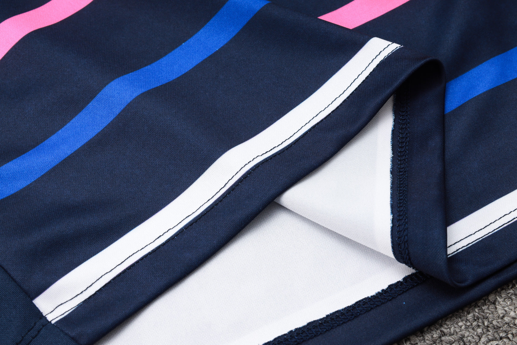 2024-25 French royal blue striped training suit S-2XL