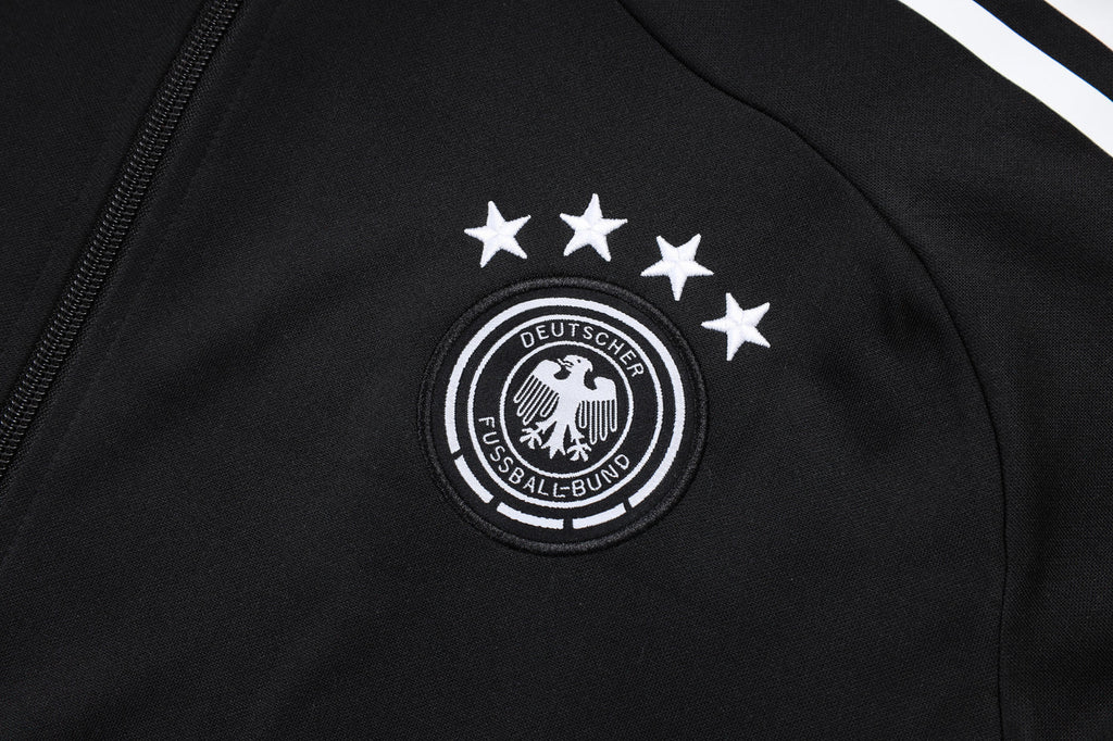 2025-26 Germany Black (four-star crest) Long zipper Training suit Adults Or Children